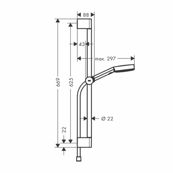 Комплект за мивка, вана и душ Hansgrohe Finoris хром picture - 9