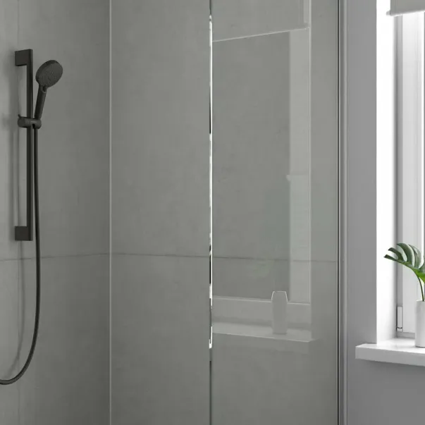 Комплект за мивка, вана и душ Hansgrohe Vernis Shape в матово черно picture - 6
