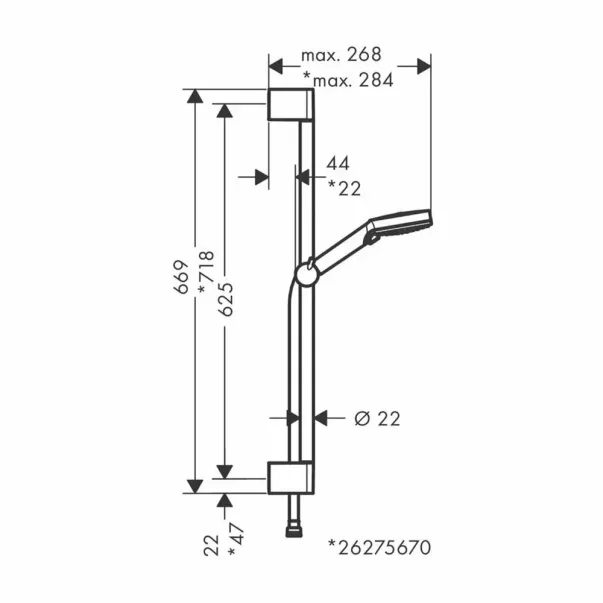 Комплект за мивка, вана и душ Hansgrohe Vernis Shape в матово черно picture - 10