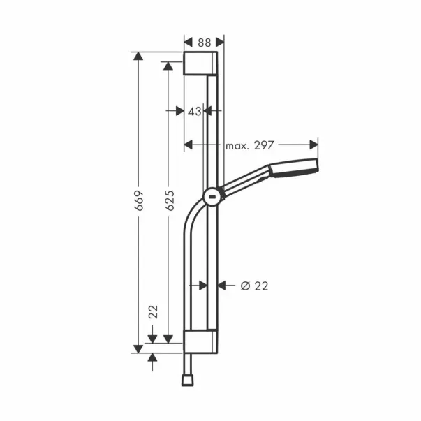 Комплект за мивка, вана и душ Hansgrohe Vivenis хром picture - 9