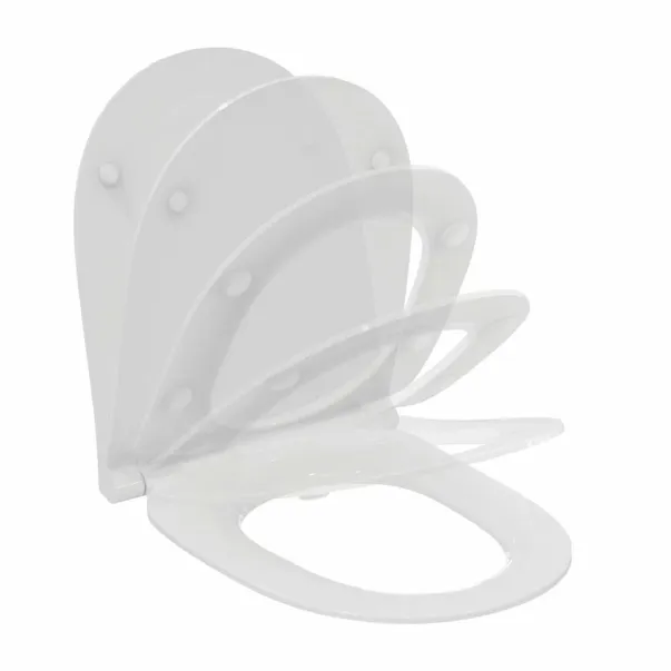 Комплект за окачена тоалетна чиния Ideal Standard I.life O HydroTwist с бял капак с плавно затваряне picture - 4