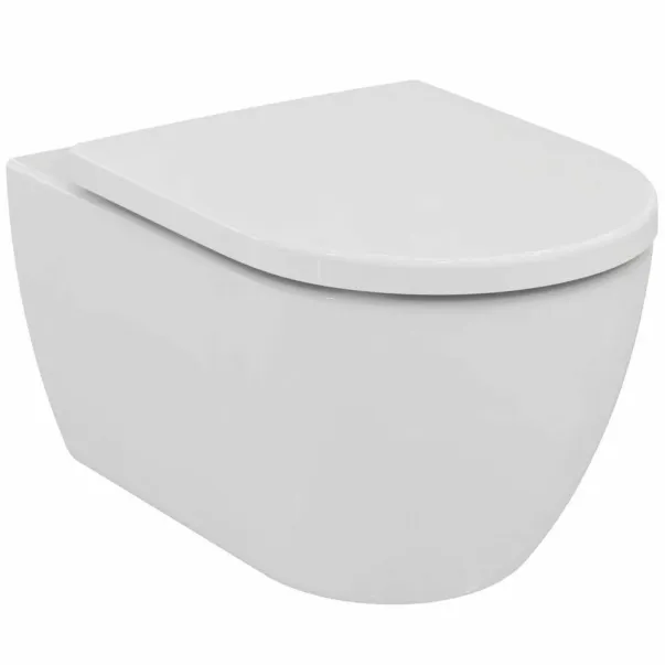Комплект за окачване на тоалетна чиния Ideal Standard Ellisse без ринг с бял капак с плавно затваряне picture - 6