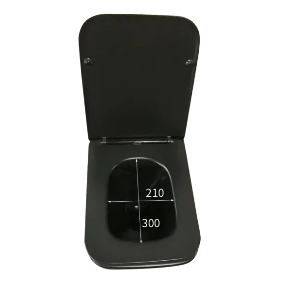 Комплект за окачване на тоалетна чиния Inter Ceramic Rimless матово син с капак с плавно затваряне picture - 3
