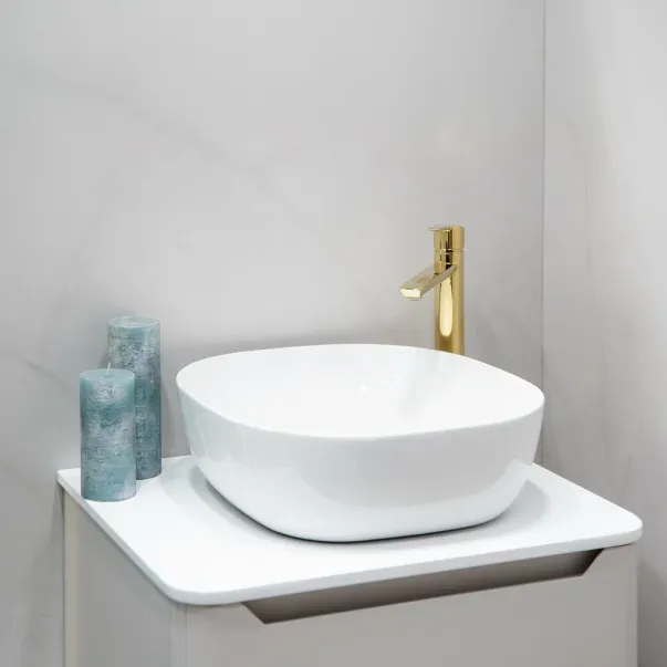 Композитен плот за мивка Rune Skiva 60 см бял picture - 5