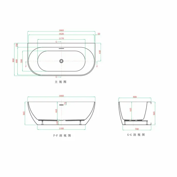 Между другото, свободностояща вана Kreiner Vera 166x80 см бяло покритие, закрепена към стената picture - 7