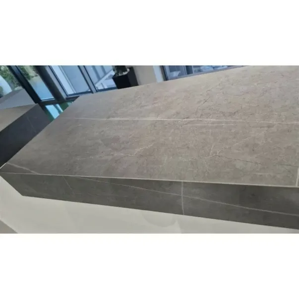 Правоъгълно композитно душ корито Inter Ceramic 160x80 см, матово каменно покритие - тъмносиво picture - 2