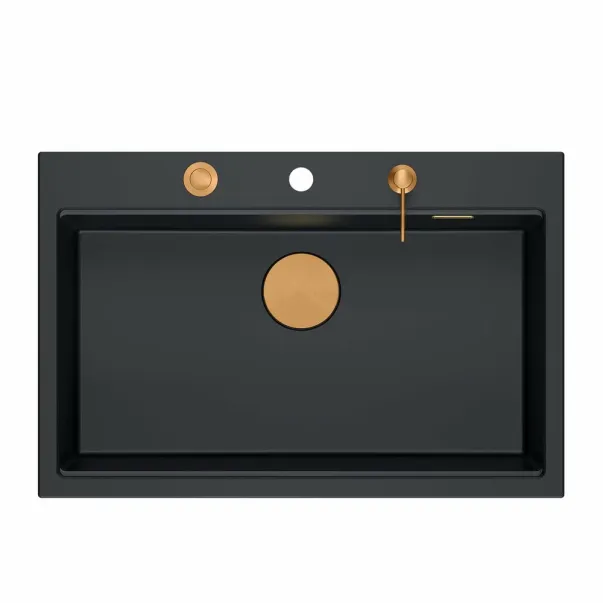 Quadron Unique Marc 110 вградена работна станция, въглеродно черно - медна, 1 леген 75x49 см picture - 4