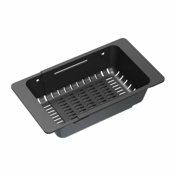 Регулируема цедка за мивка Quadron Unique, черно покритие picture - 2