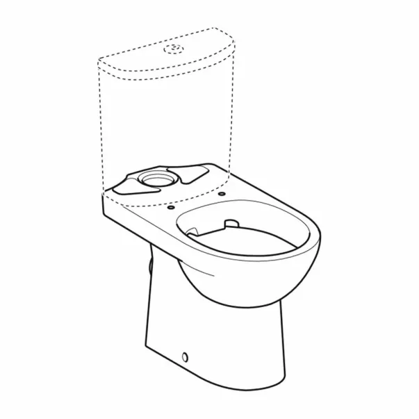 Тоалетна чиния Geberit Selnova Rimfree, лъскаво бяла picture - 2