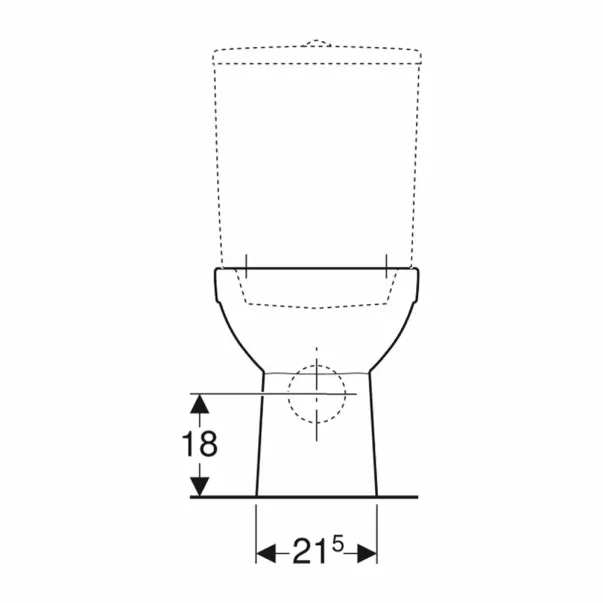Тоалетна чиния Geberit Selnova Rimfree, лъскаво бяла picture - 4