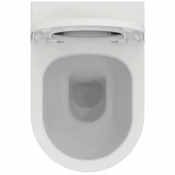 Тоалетна чиния Ideal Standard Ellisse без ринг с бял капак с плавно затваряне picture - 2