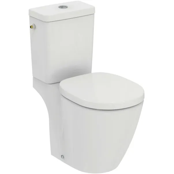 Тоалетна чиния с капак с плавно затваряне и резервоар Cube Ideal Standard Connect picture - 2