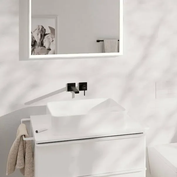 Вграден смесител за мивка Hansgrohe Tecturis E, матово черен, без тяло за вграждане picture - 2