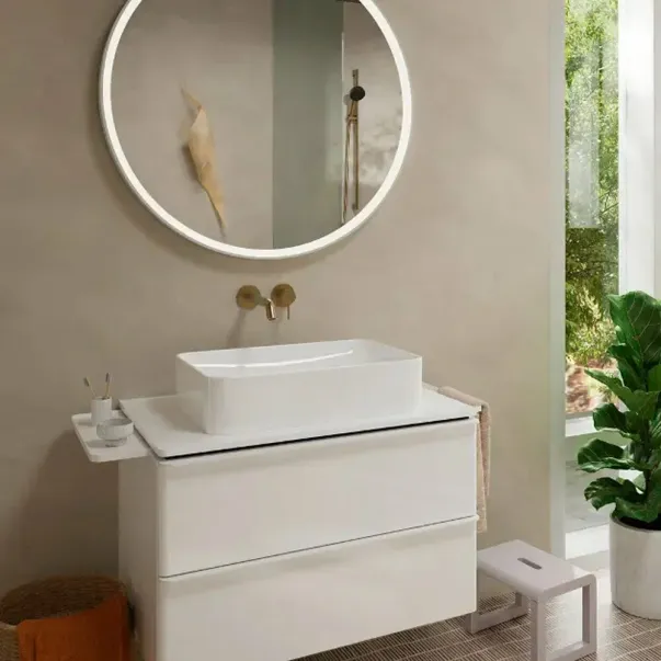 Вграден смесител за мивка Hansgrohe Tecturis S, матов бронз, без вградено тяло picture - 2