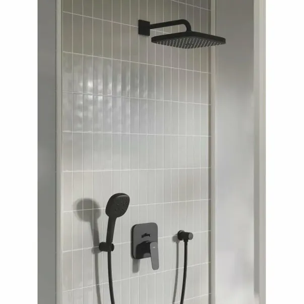 Вграден смесител за вана/душ Grohe Cubeo, матово черен, без тяло за вграждане picture - 3