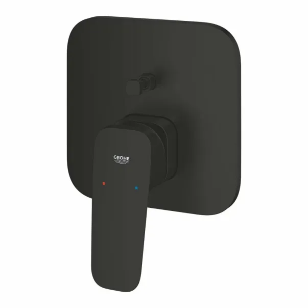 Вграден смесител за вана/душ Grohe Cubeo, матово черен, без тяло за вграждане picture - 6