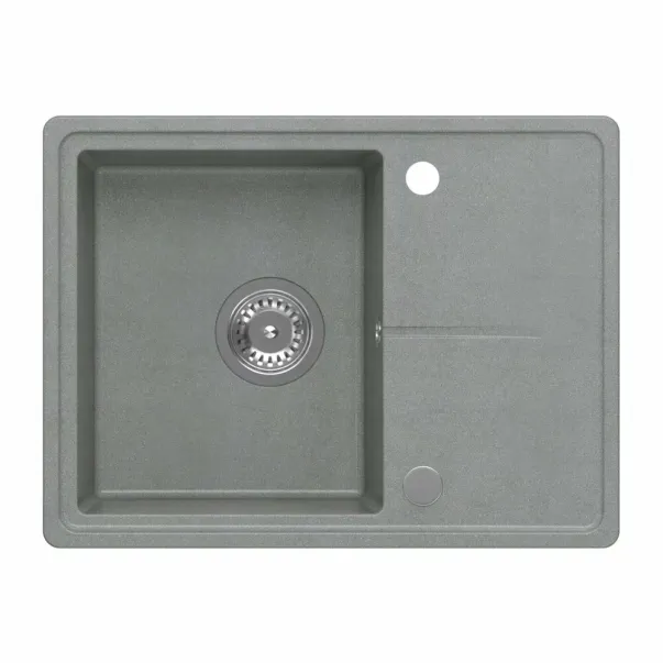 Вградена мивка Quadron Pop Tony 116, сива, композитна, 60x45 см picture - 3