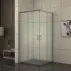 Душ кабина Inter Ceramic квадратна с плъзгащи се врати 90x90 см гланцов хром - прозрачна picture - 1