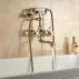 Двуръкохватков смесител за душ Inter Ceramic Sahara в лъскаво злато с душ комплект picture - 1