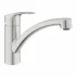 Grohe Eurosmart New кухненски смесител с едноръкохватков механизъм, матиран хром, Supersteel picture - 1