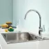 Grohe Start Edge кухненски смесител с едноръкохватков механизъм, гланциран хром picture - 2