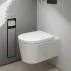 Hansgrohe EluPura S AquaFall Стенна тоалетна чиния, бяла, с капак с плавно затваряне picture - 2