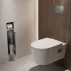 Hansgrohe XtraStoris Rock вграден държач за тоалетна хартия с четка за тоалетна, полирана стомана picture - 4