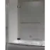 Inter Ceramic люлеещ се параван за вана 126x140 см, непрозрачно стъкло, 5 мм гланциран хромиран профил, ляв picture - 1