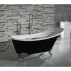 Inter Ceramic ретро свободностояща акрилна вана черно-бяла 162.5x69.5 см picture - 1