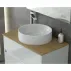 Комплект долен шкаф с бяло окачване и плот с дървено покритие Drop Instinct 80 см picture - 2