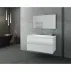 Комплект от бели стенен шкафове и бяла мивка Drop Luxus 100 см picture - 4