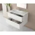 Комплект от бели стенен шкафове и бяла мивка Drop Luxus 100 см picture - 2