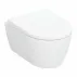 Комплект за окачена тоалетна чиния Geberit iCon Rimfree с капак с плавно затваряне, матово бял picture - 1