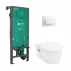 Комплект за окачена тоалетна чиния Hansgrohe EluPura AquaChannel със скрито казанче, тоалетна седалка и капак picture - 1