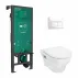 Комплект за окачена тоалетна чиния Hansgrohe GladeLake S със скрито казанче, тоалетна седалка и капак picture - 1