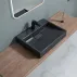 Композитна мивка за плот Rune Garm 50 см черна picture - 1