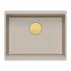 Композитна мивка за под плот Quadron Logan 100 бежово-златна 56x45 см picture - 2