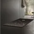 Композитно душ корито Inter Ceramic правоъгълно 140x80 см финиш мрамор матово черно picture - 1