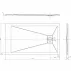 Правоъгълно композитно душ корито Inter Ceramic 140x80 см, матово черно каменно покритие picture - 3