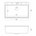 Quadron Unique Marc 110 вградена работна станция бяла - медна 1 купа 75x49 см picture - 6