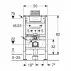 Скрита рамка Geberit Duofix 82 см с казанче Omega 12 см picture - 3