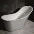 Свободностояща вана Inter Ceramic, бяло-сив акрил, 153x71.5 см picture - 1