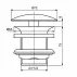 Вентил за мивка Ideal Standard без преливник, матово черен picture - 3
