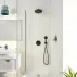 Вградена душ система Grohe Precision с кръгла душ глава Vitalio Start 250, матово черно picture - 2