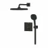 Вградена душ система Grohe Precision с квадратна душ слушалка Vitalio Comfort 250, матово черно picture - 2