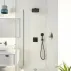 Вградена душ система Grohe Precision с квадратна душ слушалка Vitalio Comfort 250, матово черно picture - 4