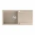 Вградена композитна мивка Quadron Unique Evan 146 XL бежова - неръждаема стомана 100x50 см picture - 2