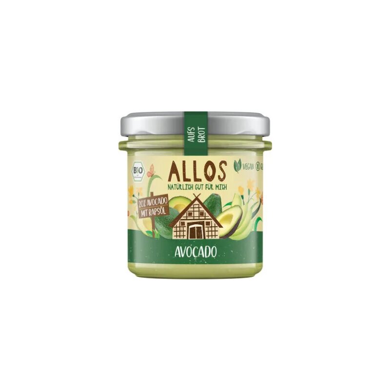 Pasta tartinabila cu avocado, fara gluten, bio, 140g, Allos