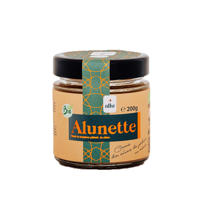 Alunette - crema din alune de padure cu miere, eco, 200g, allu