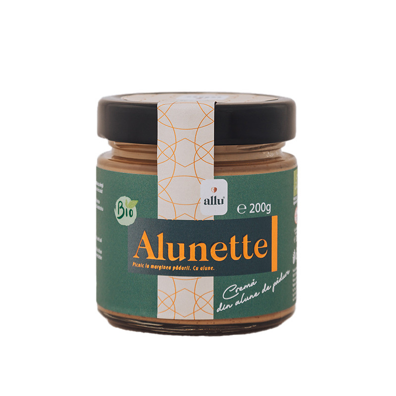 Alunette - crema din alune de padure, eco, 200g, allu